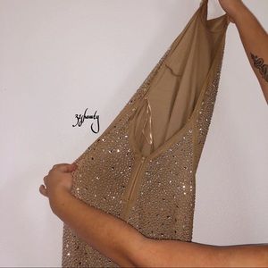 lyla formal heat stone mini dress